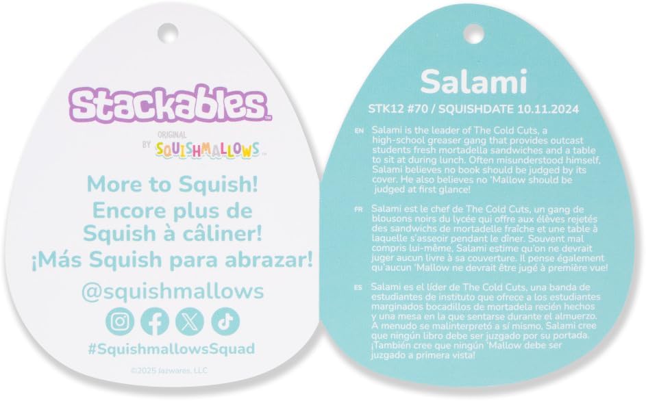 Thumbnail 5 de Jazwares Squishmallows Salami 12in plush