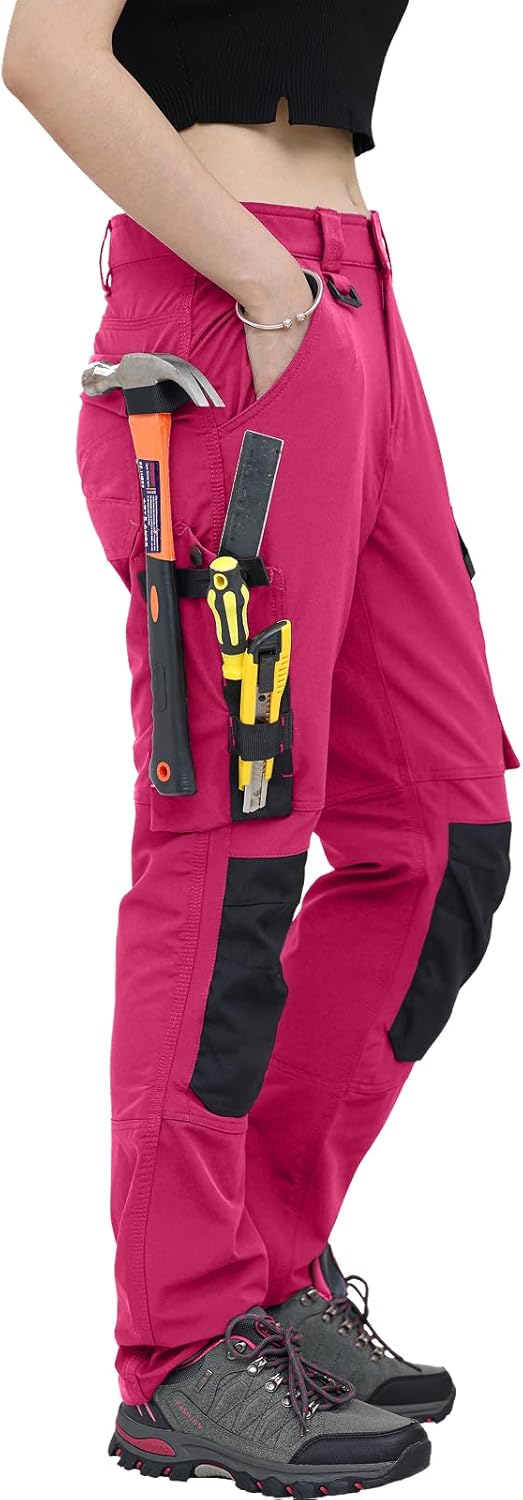 Thumbnail 1 de WORK IDEA Damen Slim-Fit Stretch Arbeitshose mit Cordura an kritischen Bereichen – elastisch, robust & mit Taschen