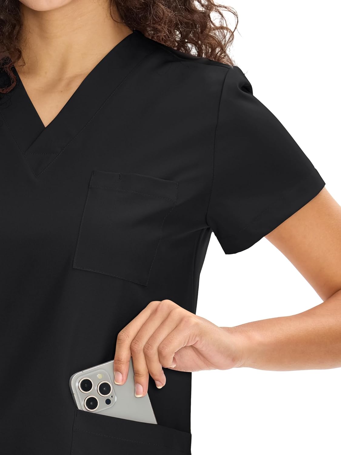 Thumbnail 3 de COZYFIT Women’s Scrubs Set (V-Neck Top & Straight Leg Pants) with 9 Pockets