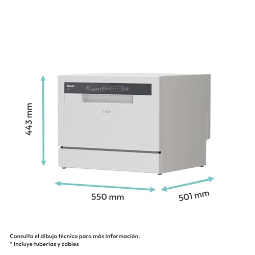 Thumbnail 1 de Candy CP 6E51LW lavavajillas compacto de 6 servicios, 5 ciclos y 51 dB