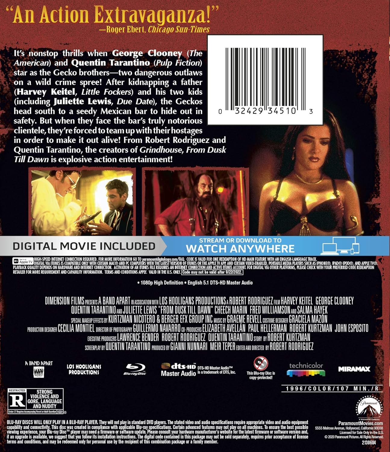 Thumbnail 1 de From Dusk Till Dawn Blu-ray + Digital — Movie Pack 📀