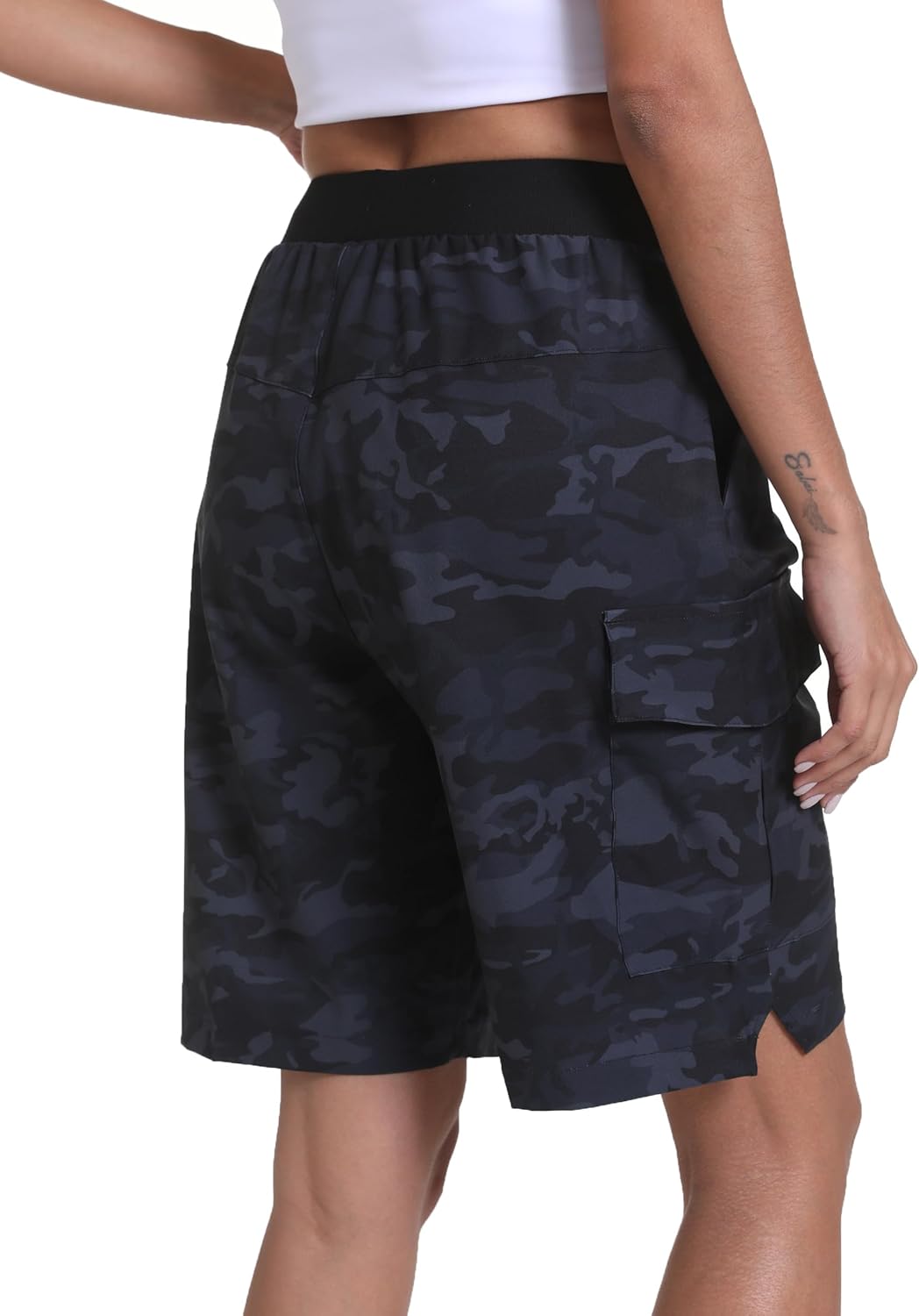 Detalle de zsenoxaxi Women's Hiking Cargo Shorts: Lightweight, Quick-Dry, and Ready for Outdoor Adventures