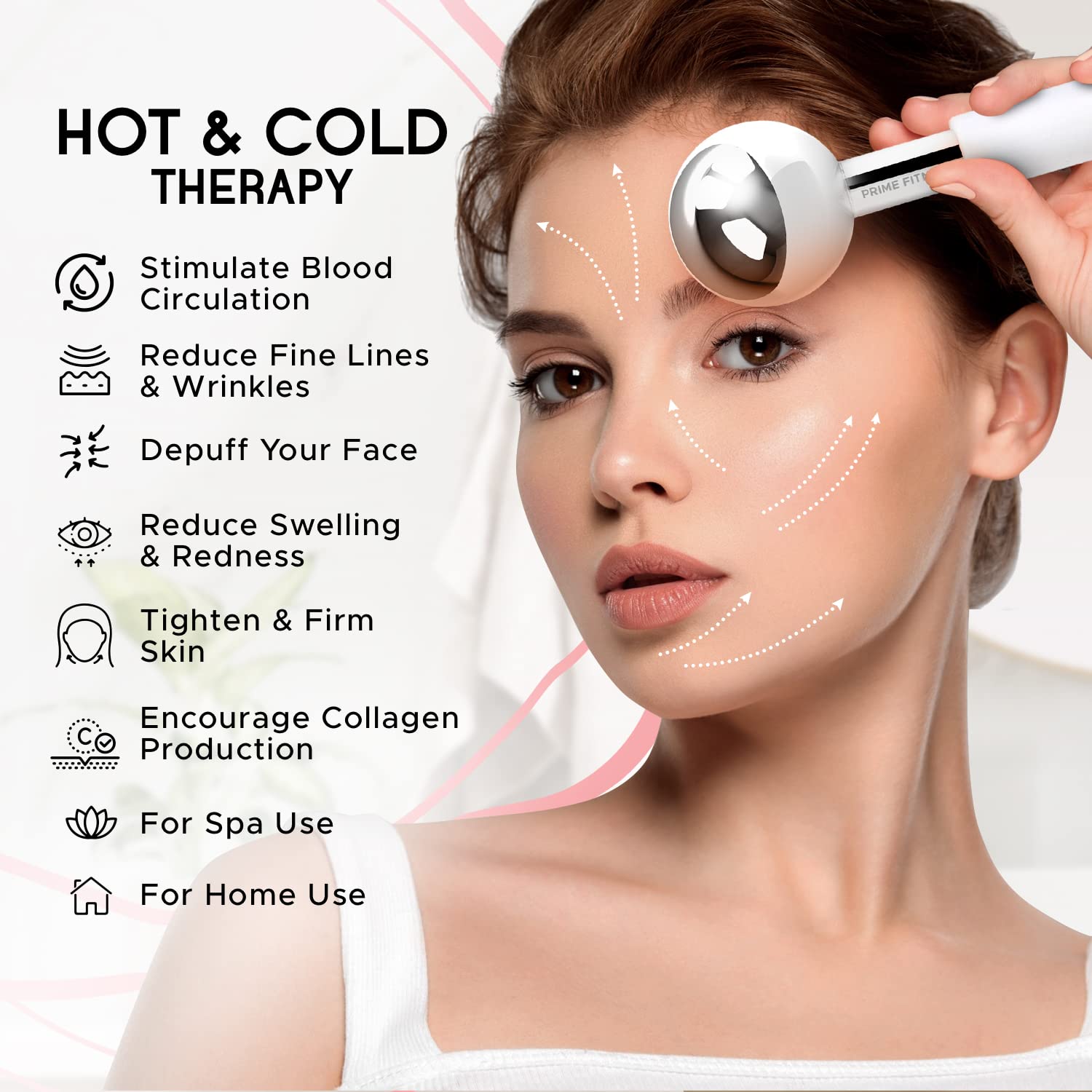 Thumbnail 3 de Ice Globes for Facials Unbreakable Steel Roller