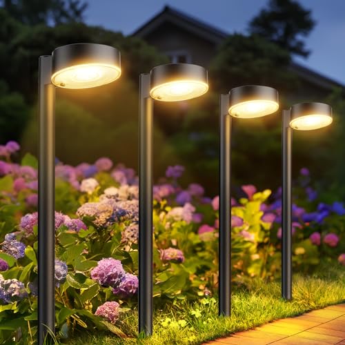 Detalle de BU CASA Solarleuchten für Außen – 8er-Set, 12 LED, IP65, wetterfest
