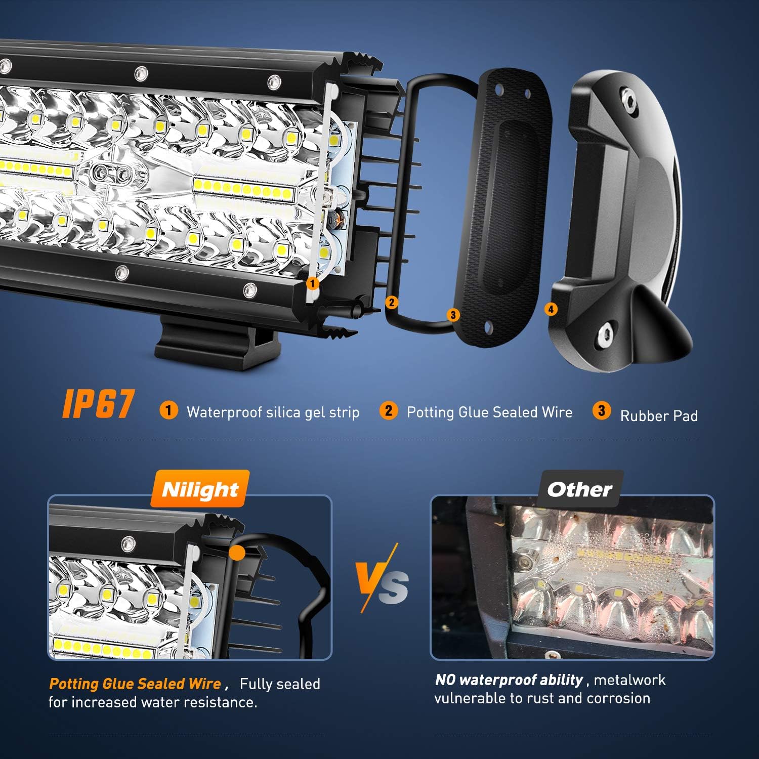 Thumbnail 4 de Nilight ZH303 6.5 Inch 120W LED Driving Light Combo