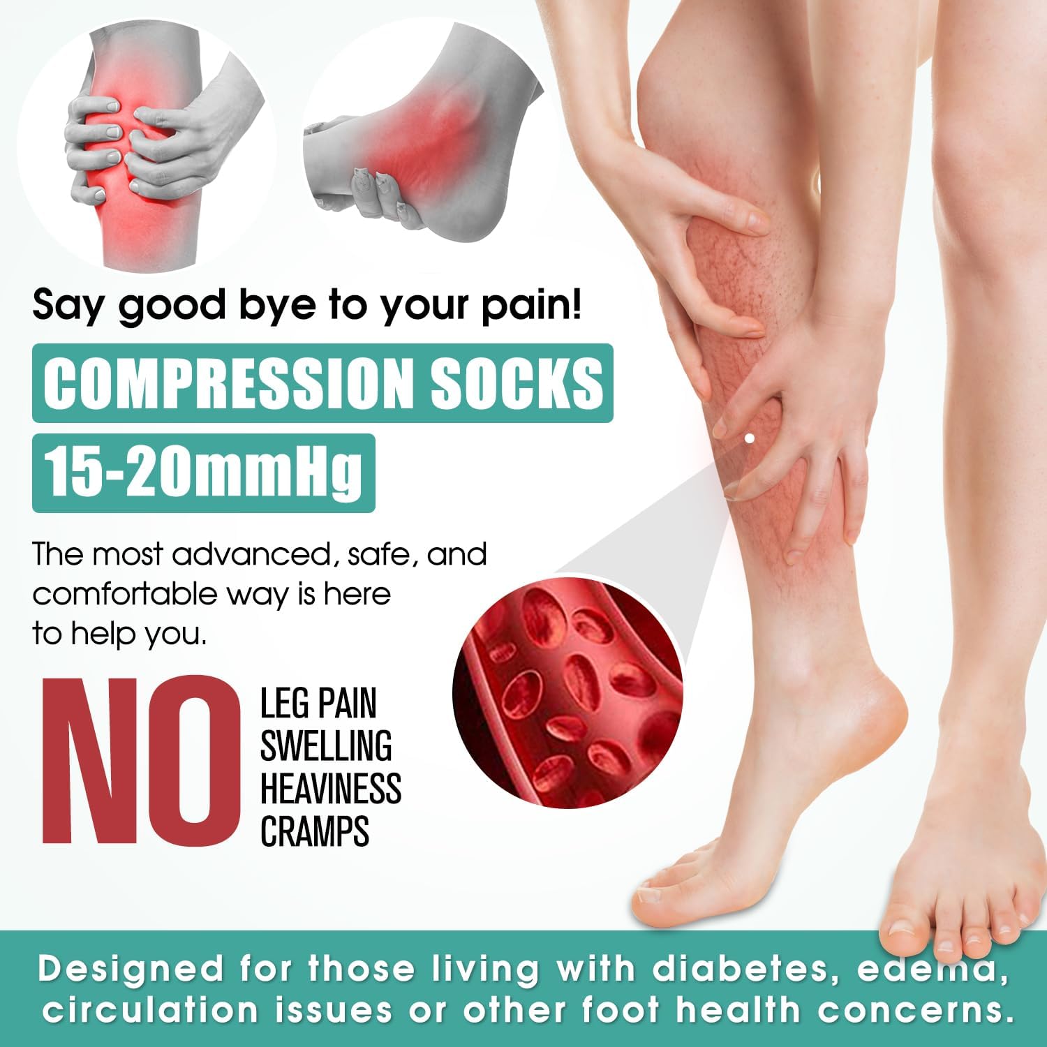Detalle 2 de Compression Socks 3-Pack