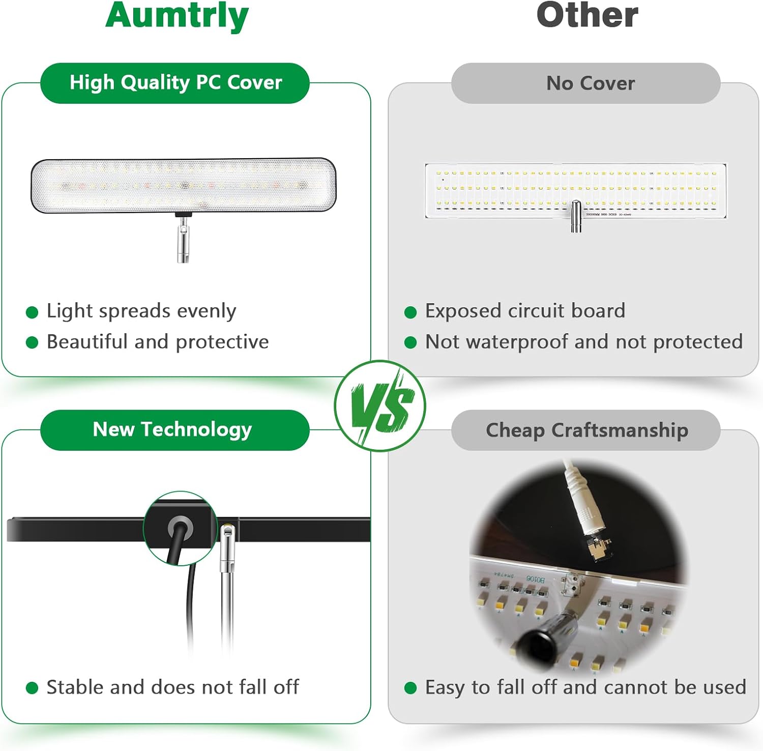 Thumbnail 5 de Aumtrly BL-J10A LED Grow Light, Full Spectrum with Adjustable Height