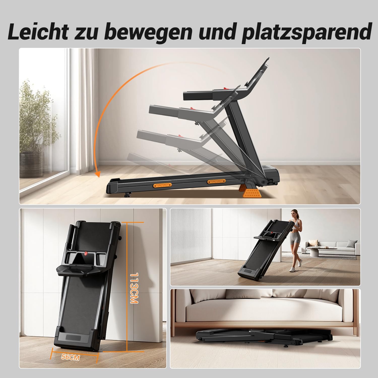 Thumbnail 6 de LONTEK Laufband klappbar 12 km/h