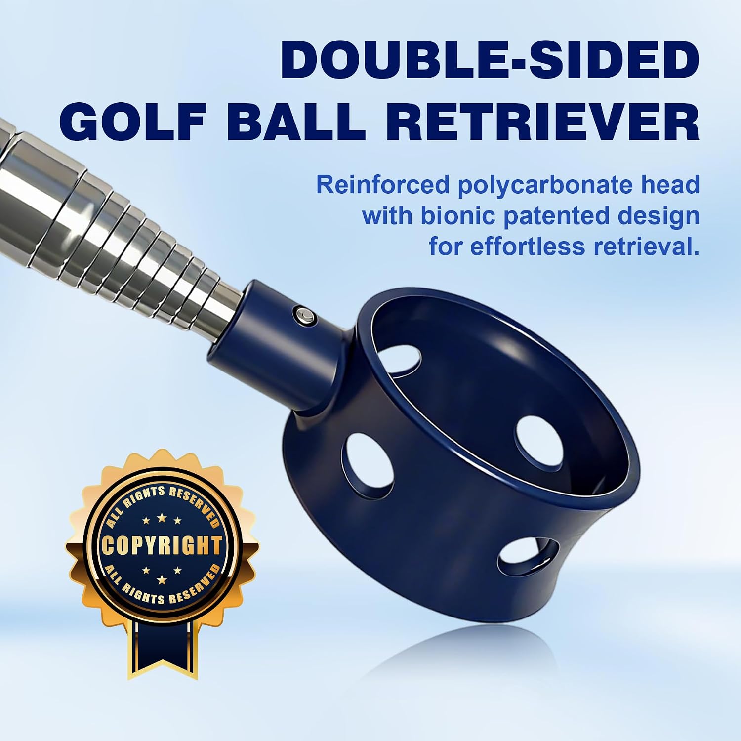 Detalle de Josongslax JOSONG013 Telescopic Golf Ball Retriever with Stainless Steel Shaft