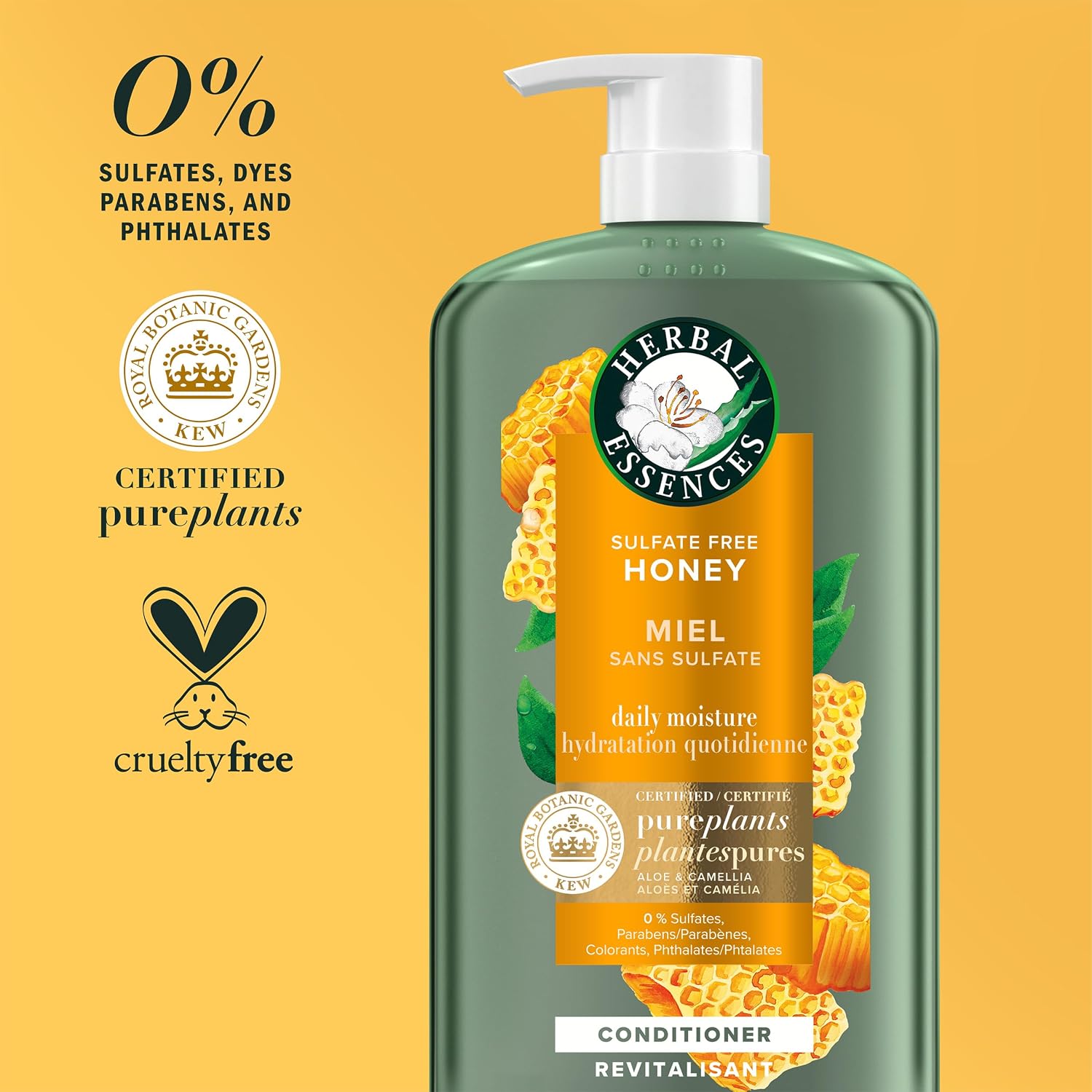 Thumbnail 4 de Herbal Essences Honey Daily Moisture Conditioner 33.8 oz