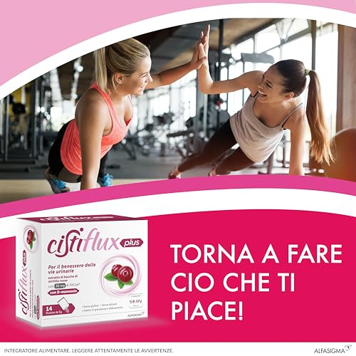 Detalle de Cistiflux Plus: Integratore a base di D-Mannosio e Cranberry Americano ad alto titolo di proantocianidine tipo A, 14 bustine
