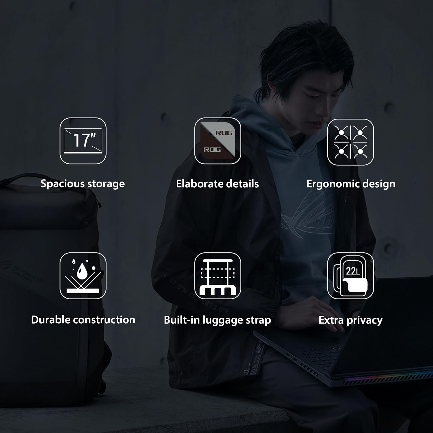 Thumbnail 2 de Asus ROG Ranger BP2701 Backpack