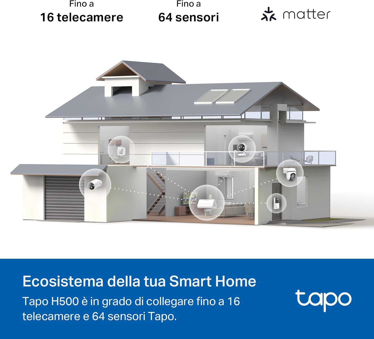 Thumbnail 5 de Tapo H500 Smart HomeBase: la centrale per 16 telecamere e 64 sensori con archiviazione locale espandibile