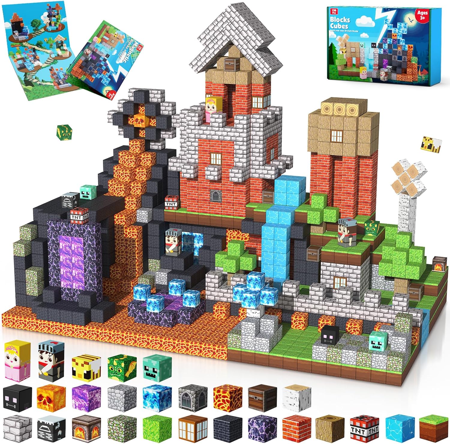 Thumbnail 6 de Goody King Magnetic Building Blocks 150PCS 🧱