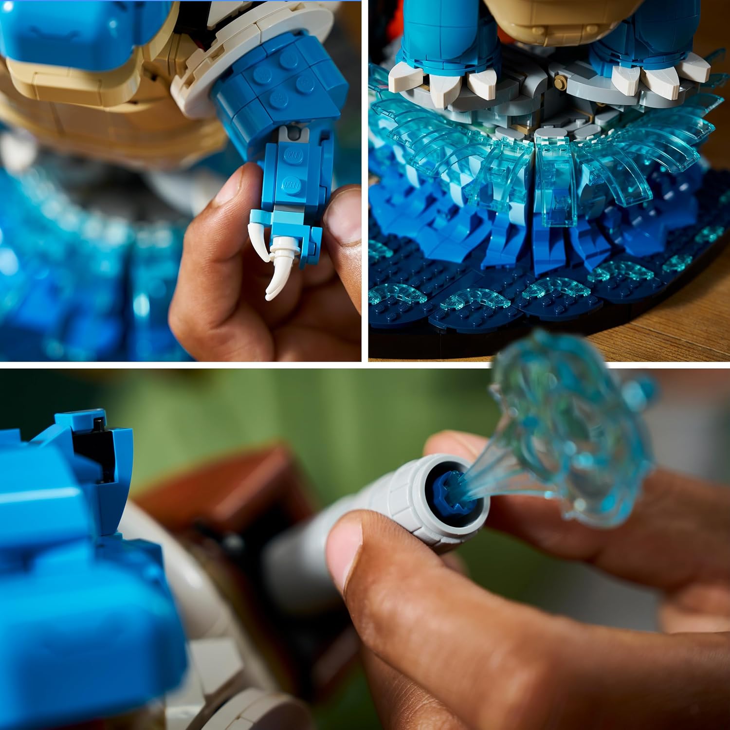 Detalle de LEGO Pokémon 72153 Venusaur, Charizard en Blastoise bouwset, 6.838 onderdelen