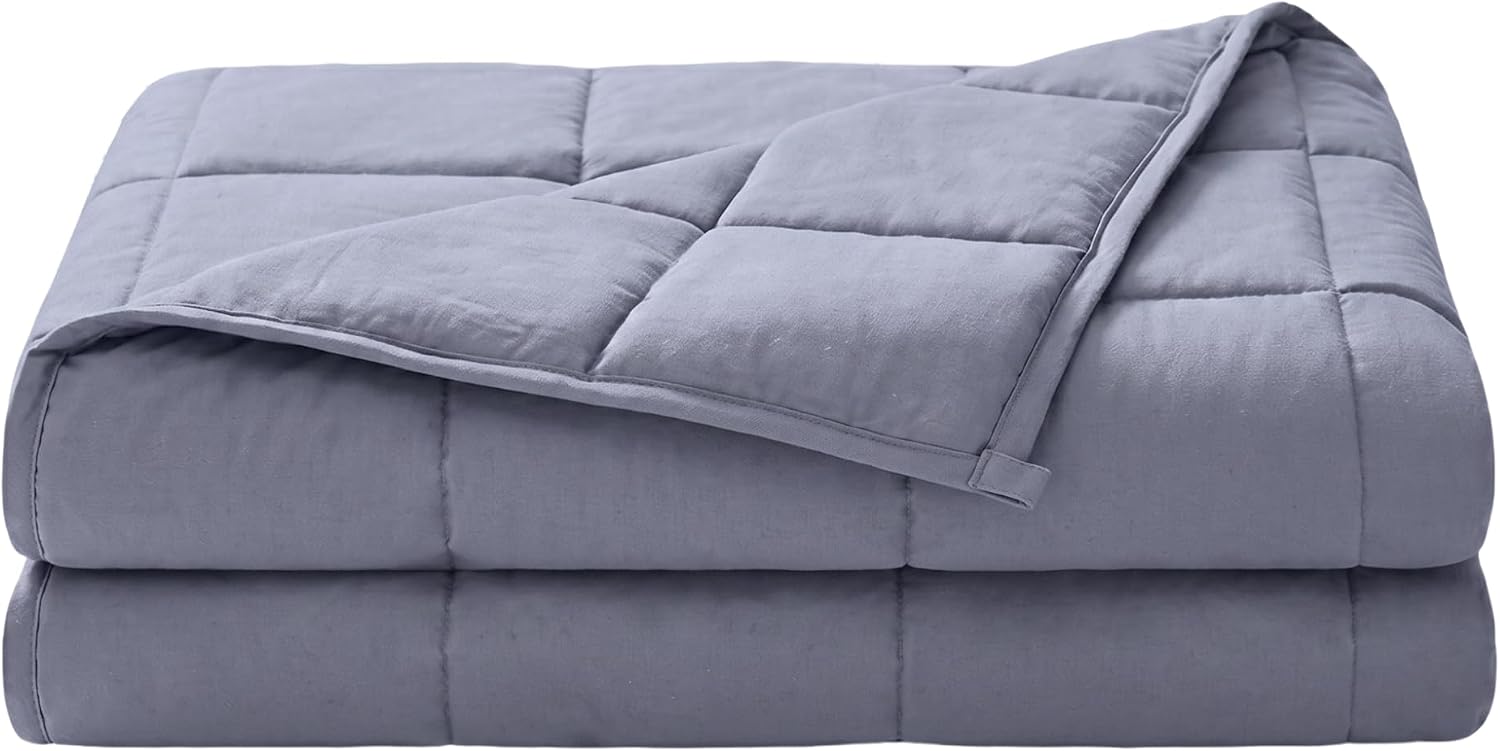 Detalle de Dailydream DD11WBKParents_BE terapeutisk tyngdfilt, 4,5 kg, 135 × 200 cm, grå
