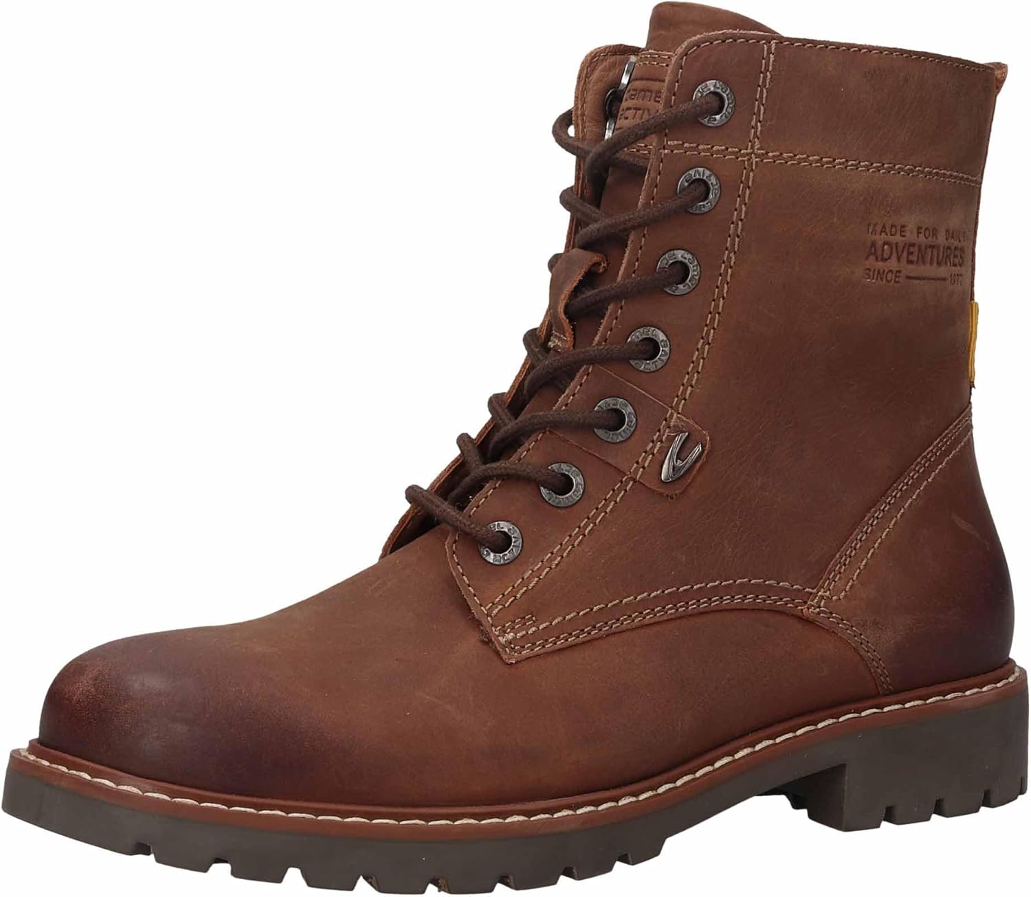 Detalle de Camel Active Damen Mode-Stiefel 57trs02 – echtes Leder, herausnehmbare Einlegesohle