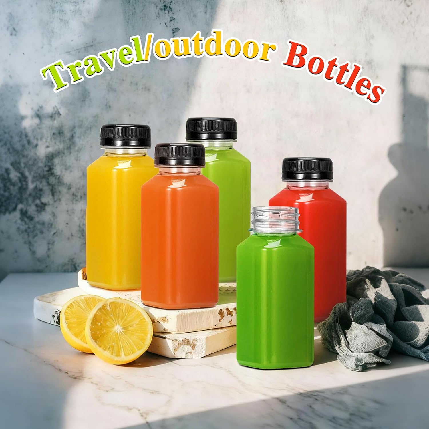 Thumbnail 5 de Ztarraum 8oz/250ml Juice Bottles 12 Pack