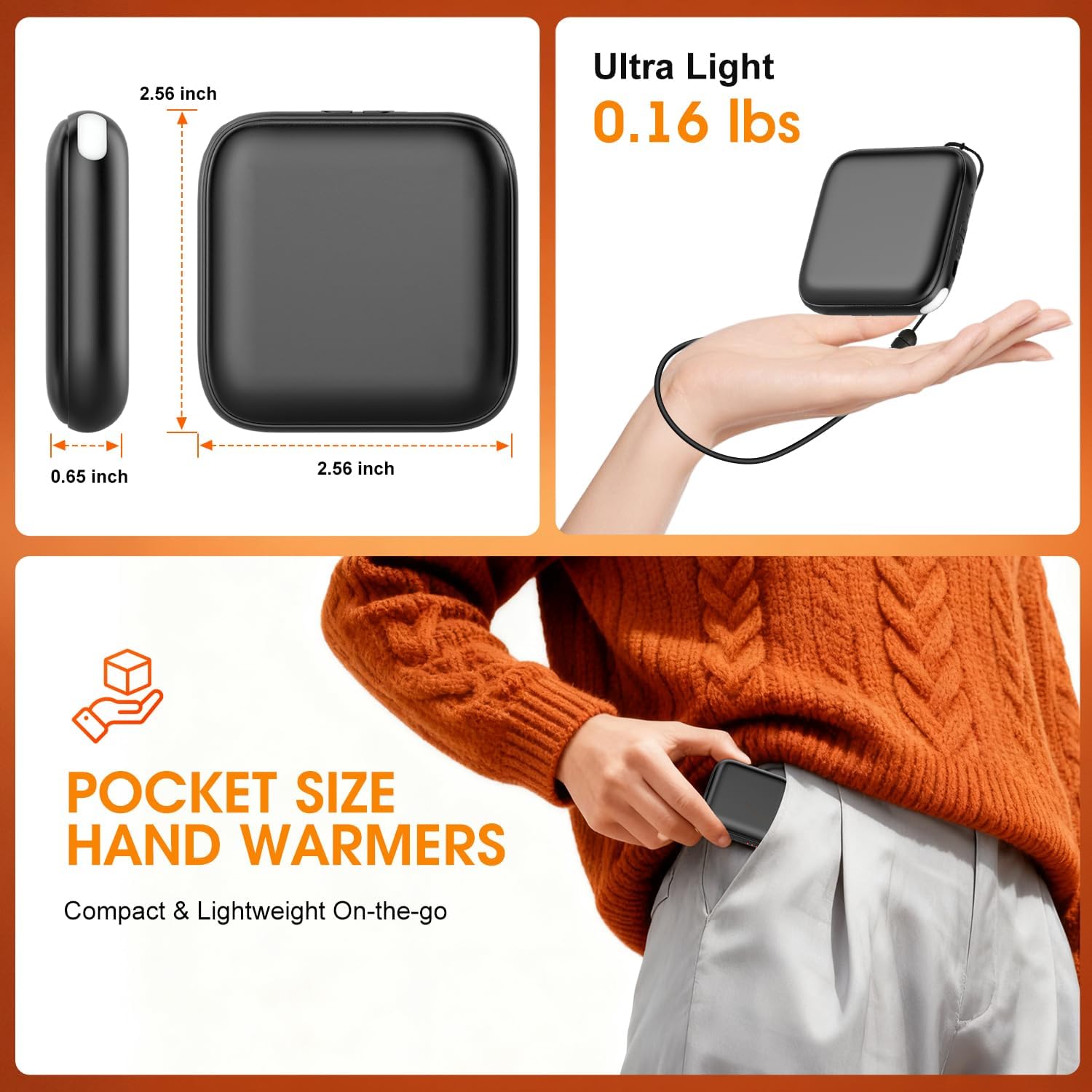 Detalle 2 de Rechargeable Hand Warmers 2 Pack 🌡
