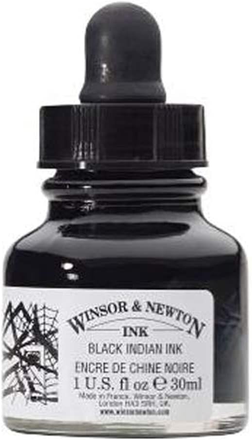 Detalle de Winsor & Newton Tinta Dibujo 30ml negro