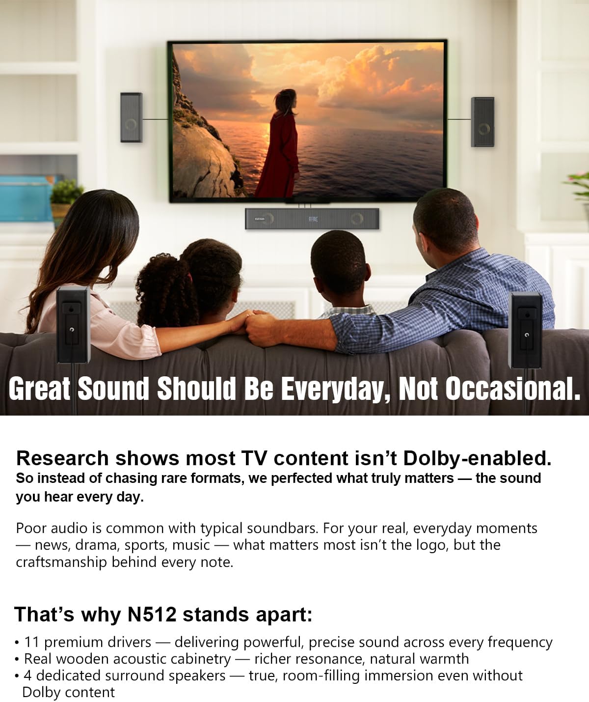 Thumbnail 3 de Hiwill-Audio 5.1.2CH Soundbar for TV