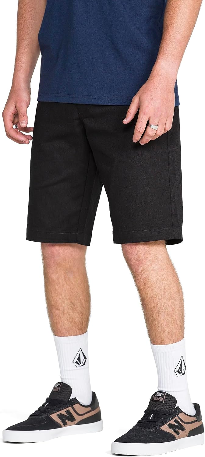 Detalle de Volcom Vmonty Stretch 22 Chino Shorts – Casual et Confort au Quotidien, Coupe Relaxed
