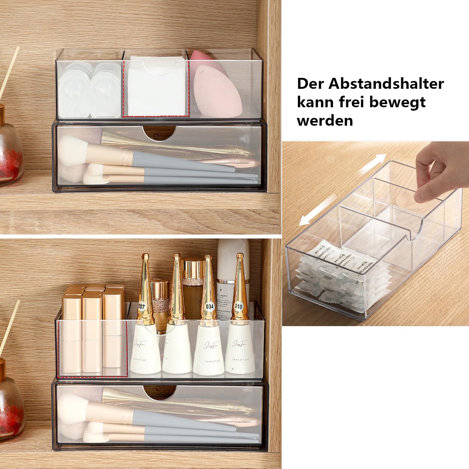 Detalle 1 de DoocliB Kosmetik Organizer 2er-Set