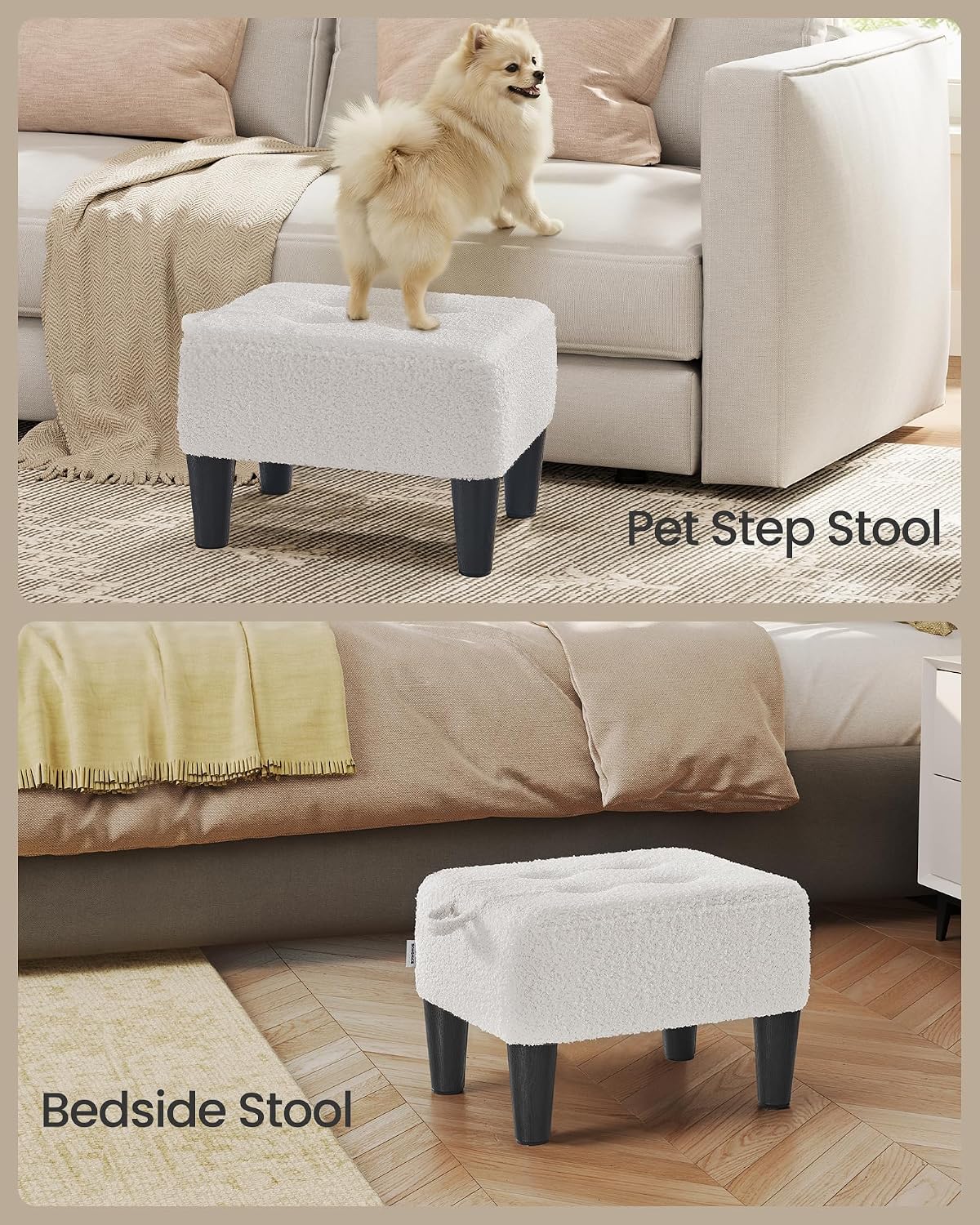 Thumbnail 6 de SONGMICS Teddy Fleece Footstool