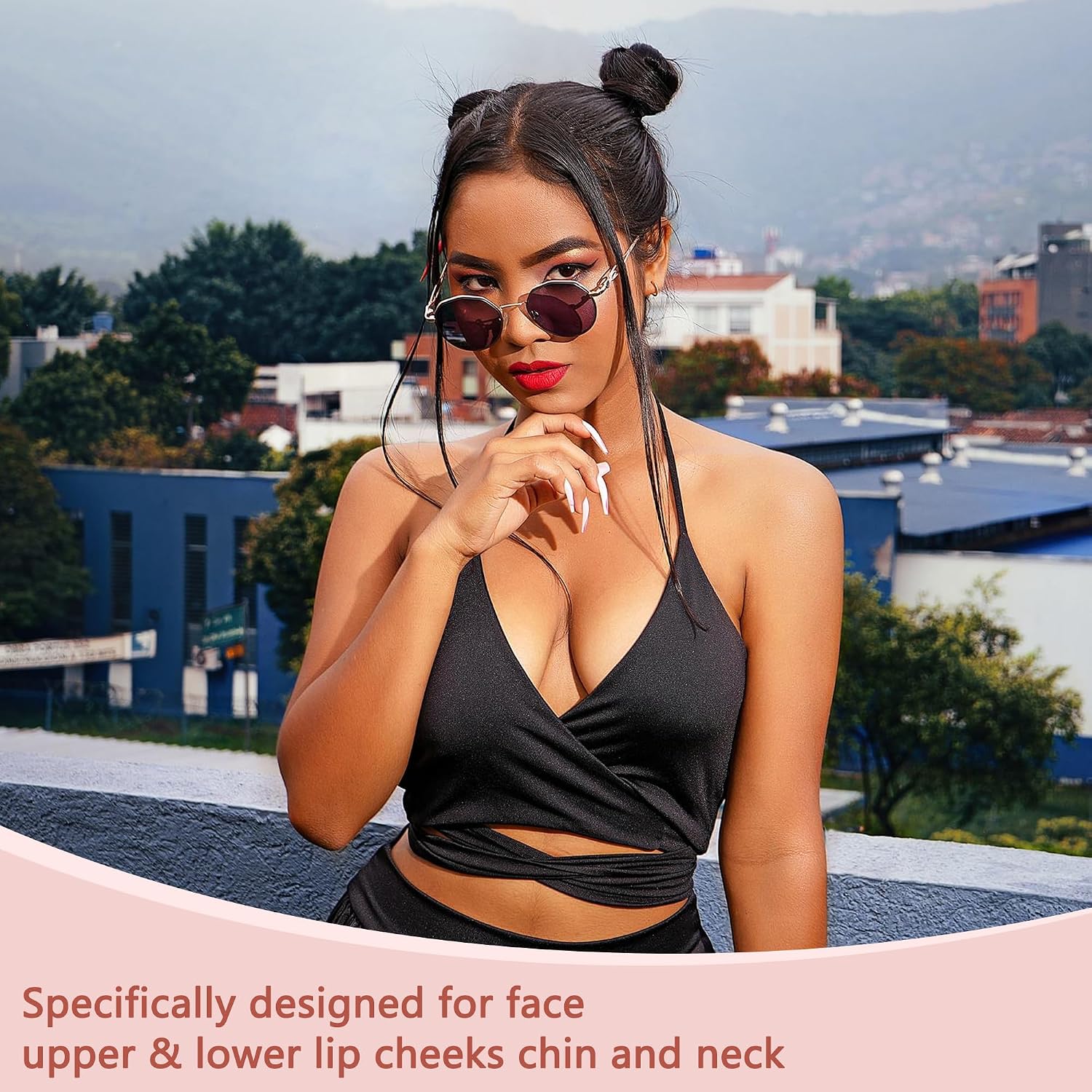 Thumbnail 4 de EVIEY EY-N001 Electric Facial Hair Remover with LED Light, Rose Gold