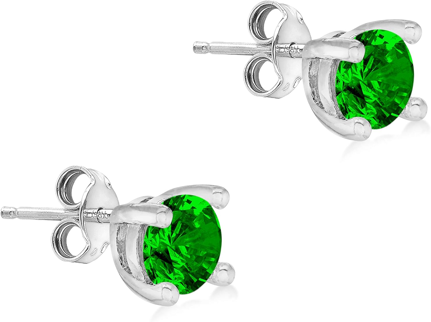 Thumbnail 4 de Orecchini a lobo Amazon Essentials in argento Sterling rodiato con pietra natale di maggio