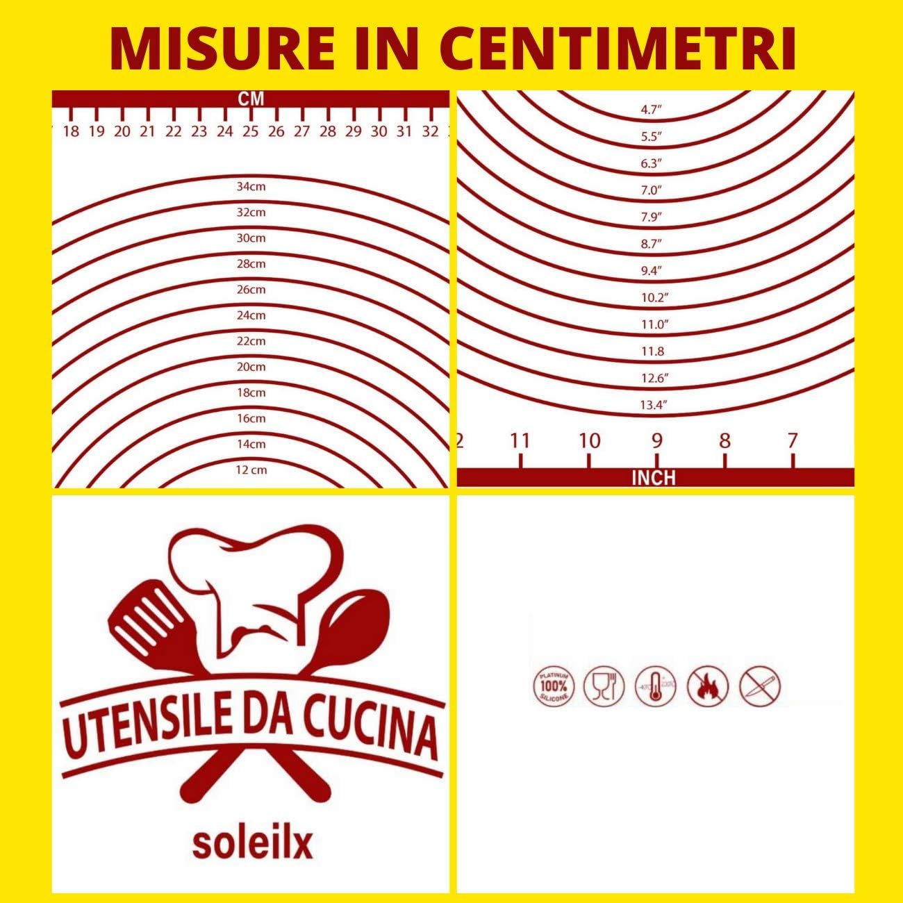 Detalle 2 de Spianatoia in silicone 60x40 antiscivolo