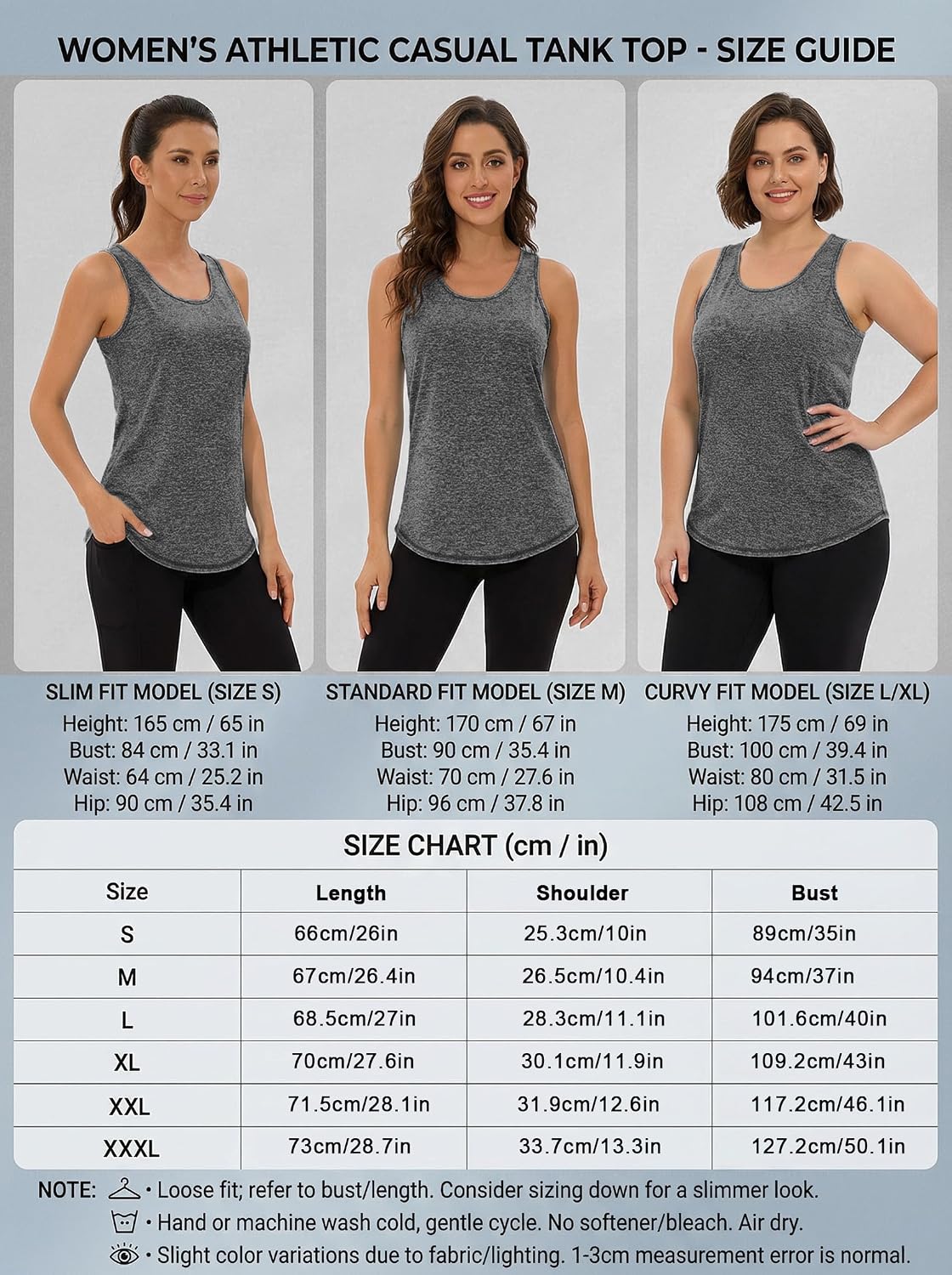 Thumbnail 6 de Wayleb Canotte Sportive da Donna: Canotta in Rete senza Maniche per Yoga, Palestra e Corsa (S-3XL)