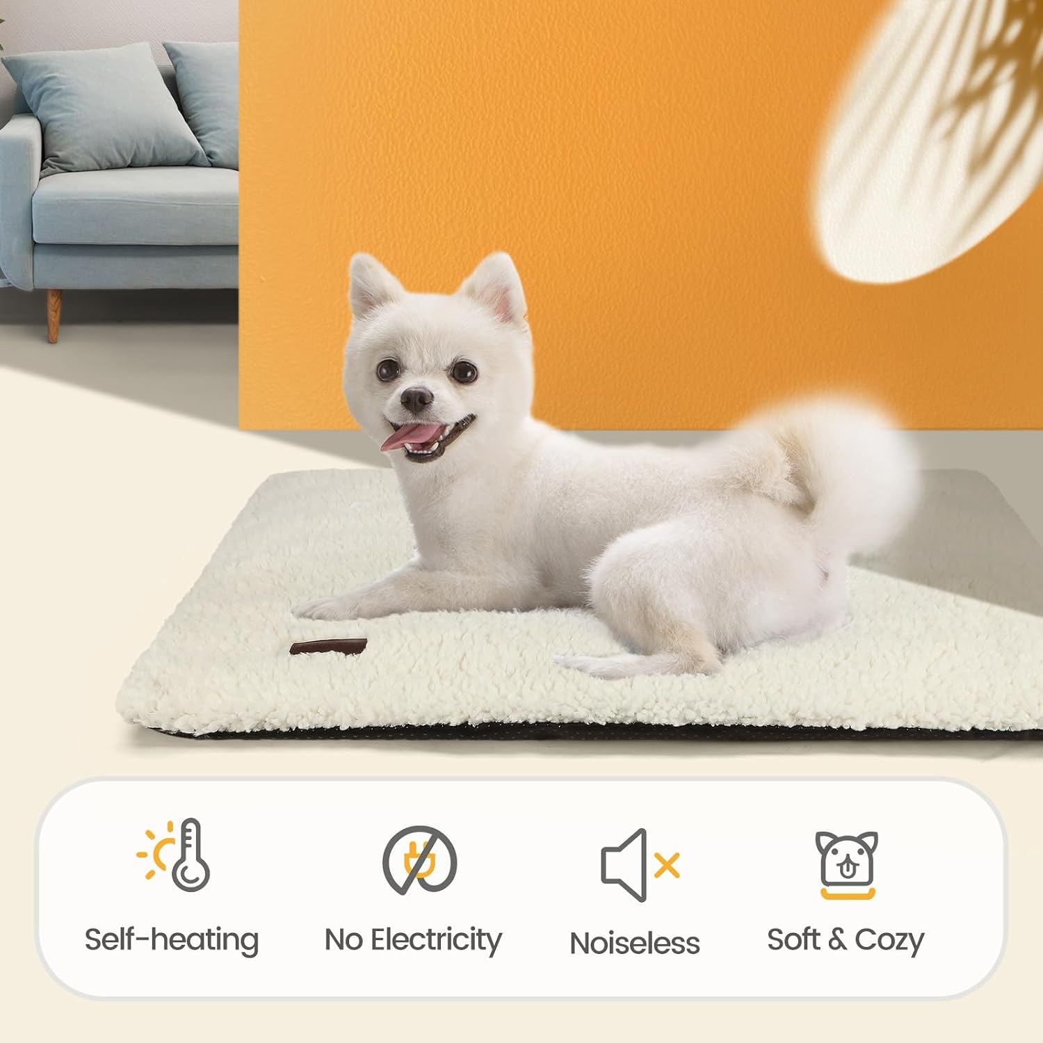 Detalle 1 de Mora Pets Self-Warming Cat Bed Mat, 29.1 x 18.9 in, Washable Cover
