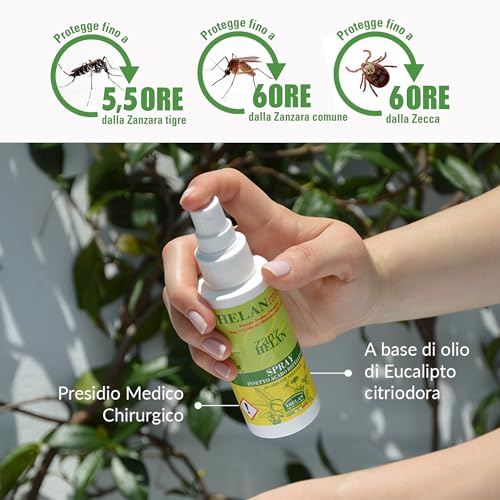 Detalle 2 de Helan Med Zanzhelan - Spray Antizanzare Origine Vegetale 100 ml