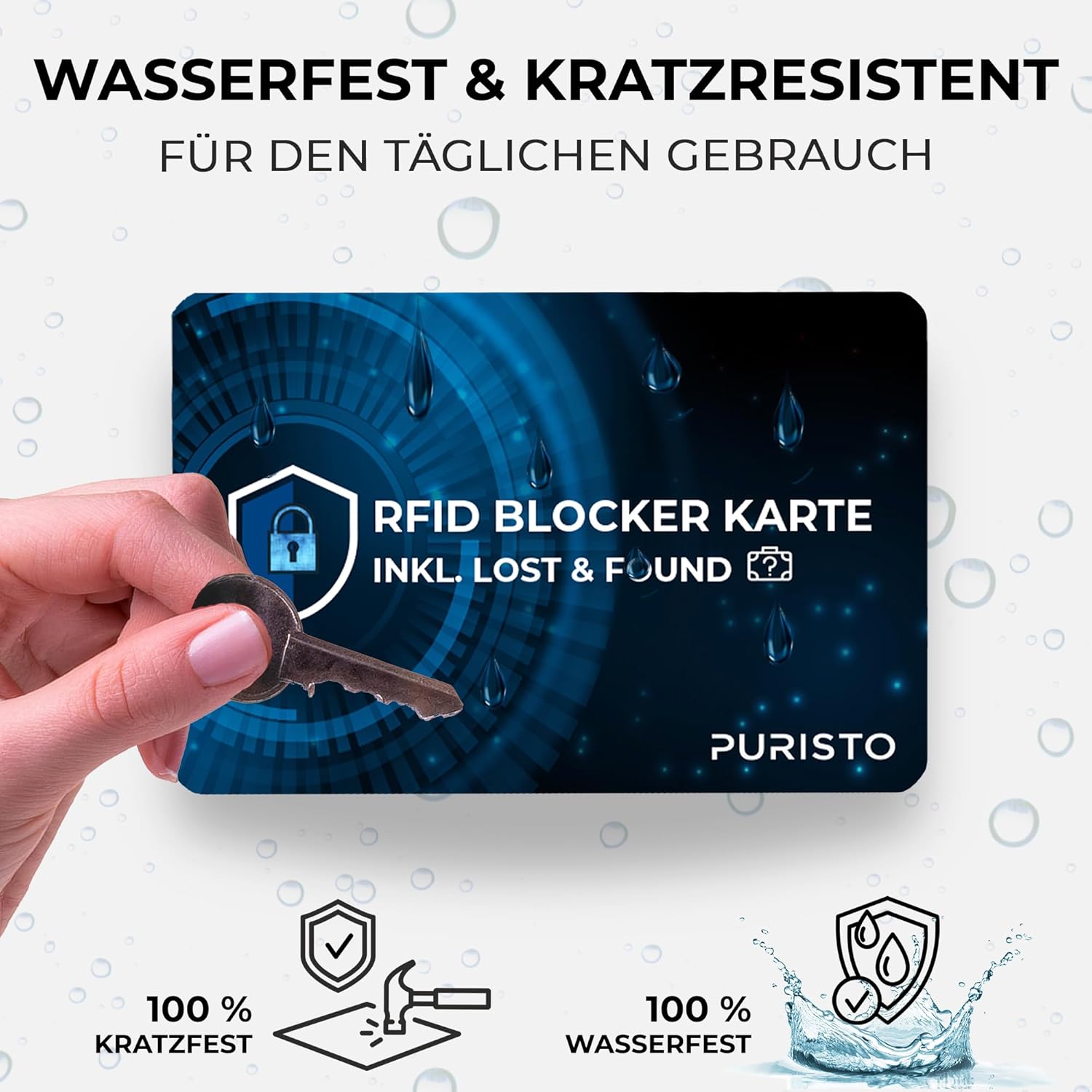 Thumbnail 4 de PURISTO RFID Blocker Karte 0,8 mm DEKRA geprüft