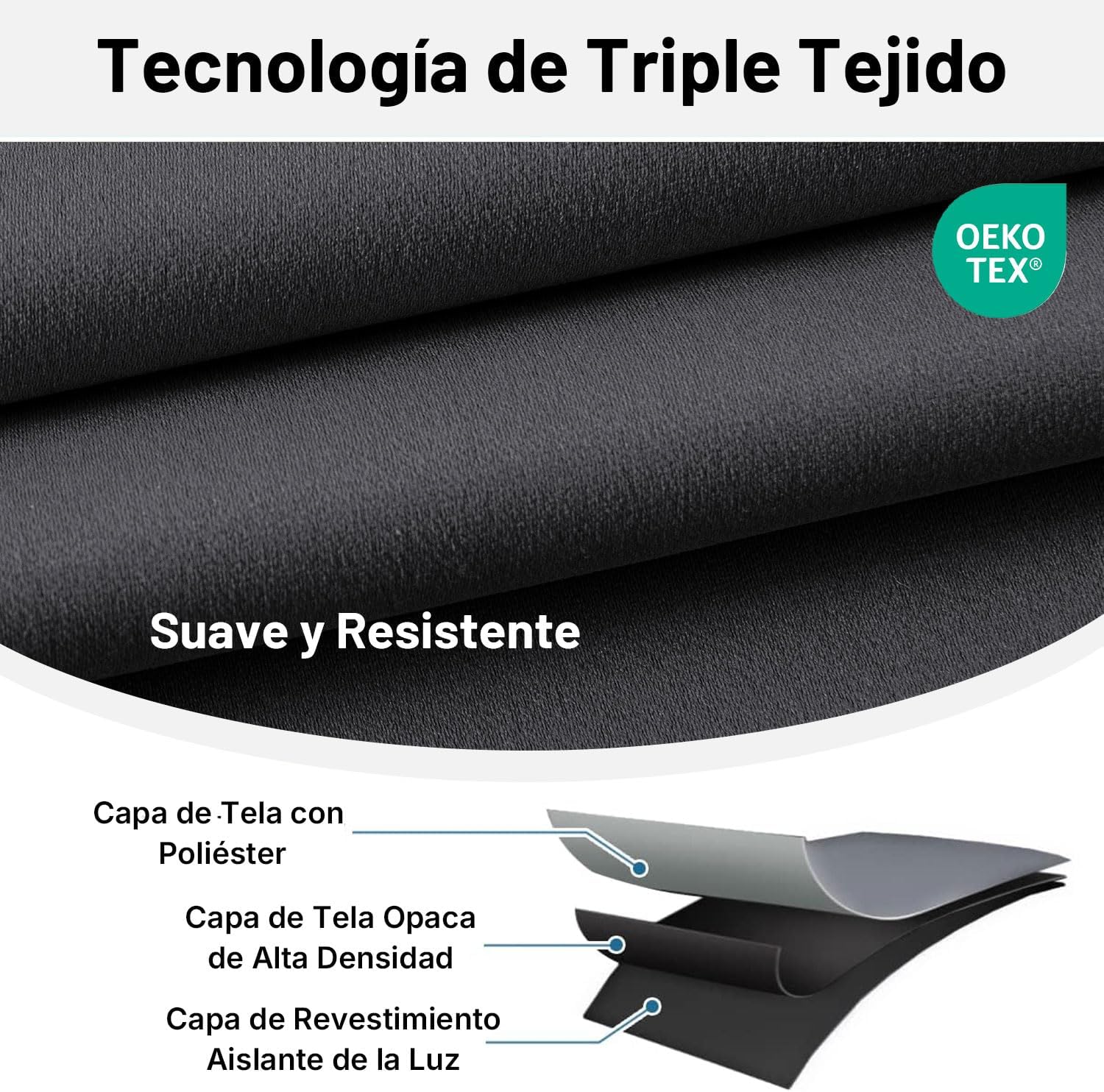 Thumbnail 4 de Joydeco Cortinas Opacas Salon 2 Piezas 140x245 cm 🛋