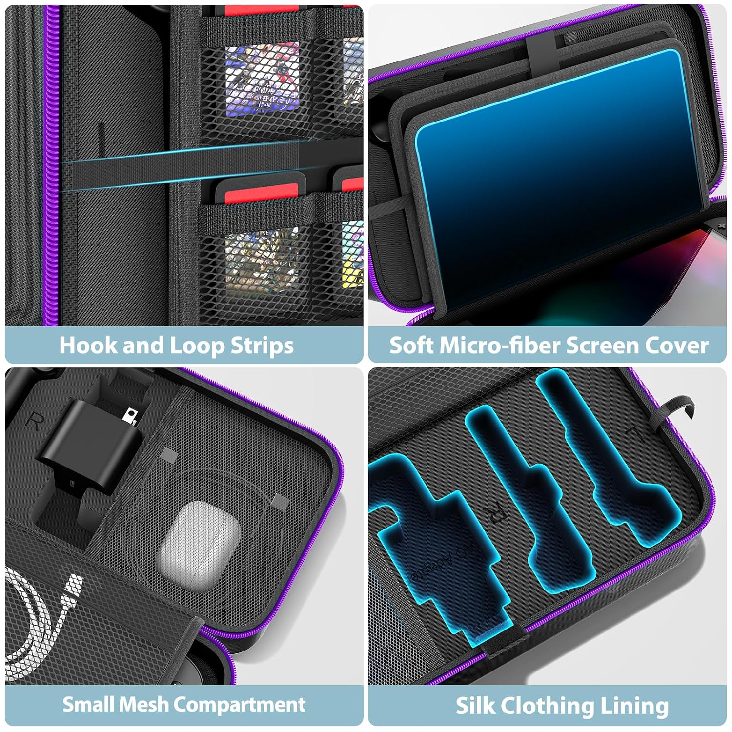 Thumbnail 5 de OIVO Carrying Case for 2025 Nintendo Switch (Switch 2) – Purple