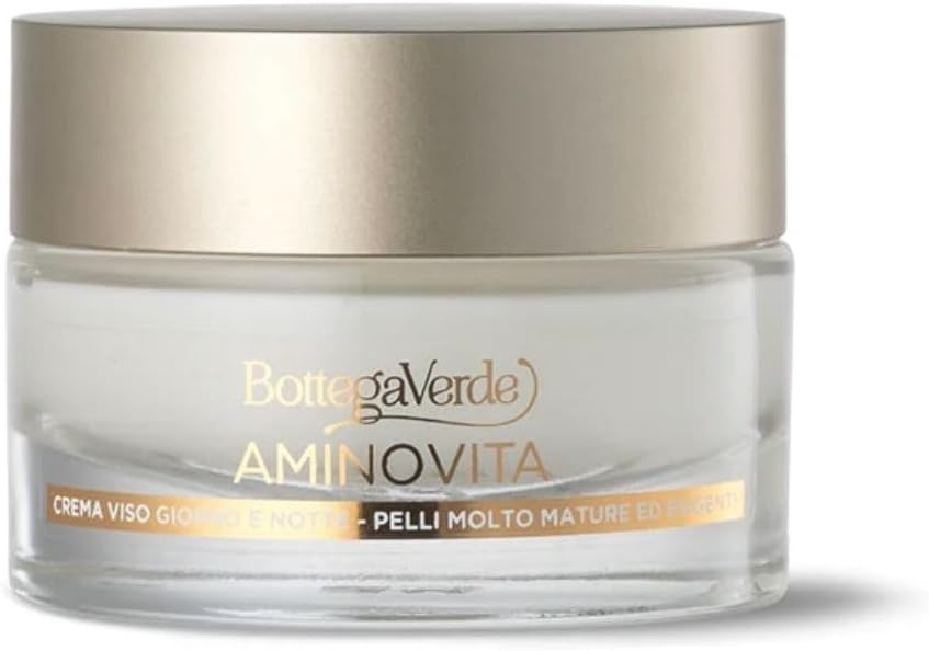 Detalle de Bottega Verde Aminovita Crema Viso 50 ml – per pelli mature, con Pluridefence®