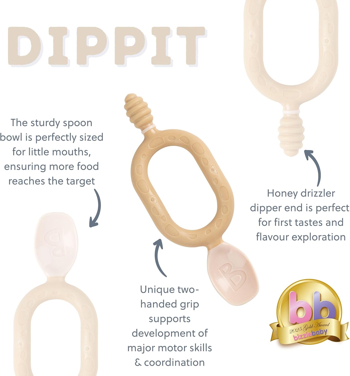 Thumbnail 4 de Bibado Dippit Baby Spoon 2-Pack