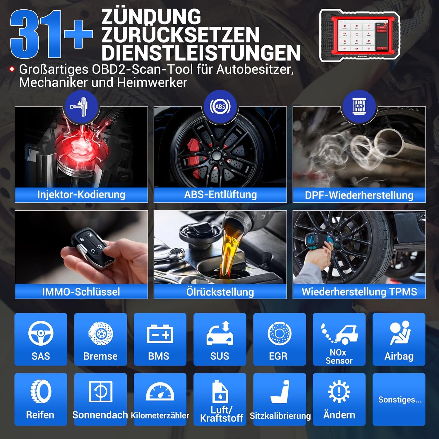 Thumbnail 4 de KINGBOLEN K7 OBD2 Diagnosegerät für KFZ