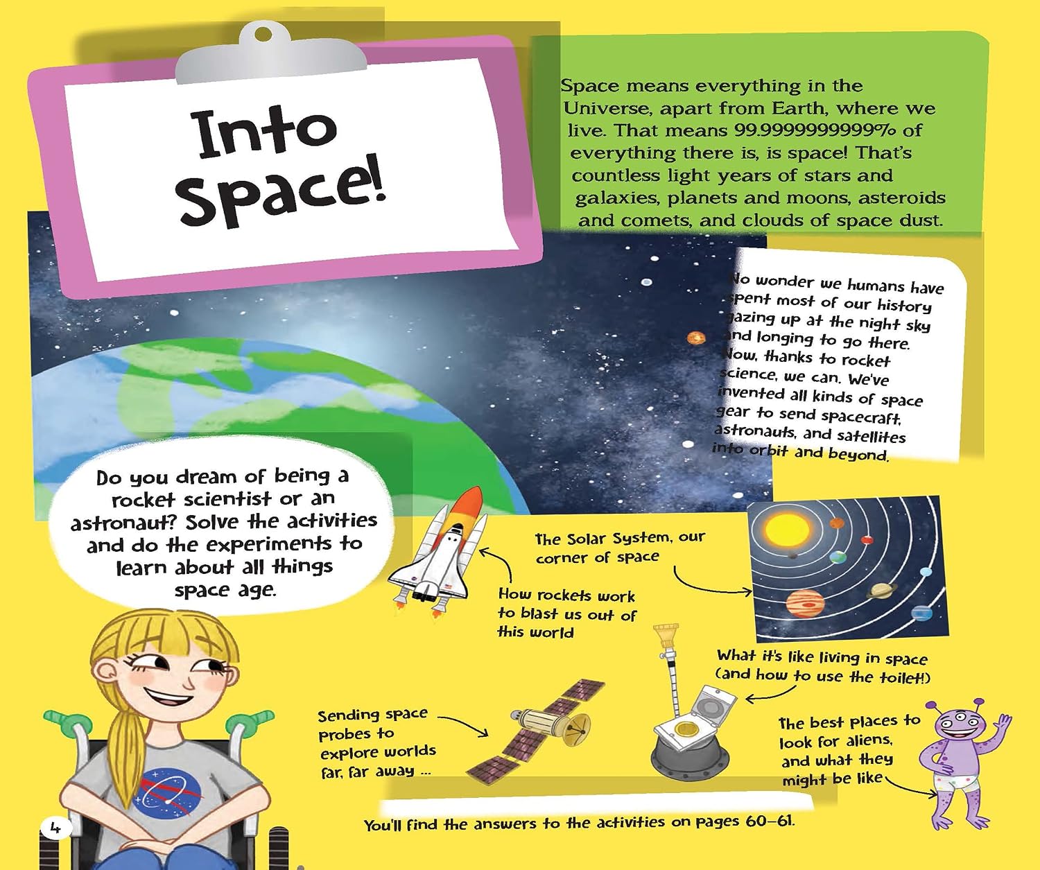 Detalle de I Can Be a Rocket Scientist: Kids’ STEM Activity Book with Space Projects