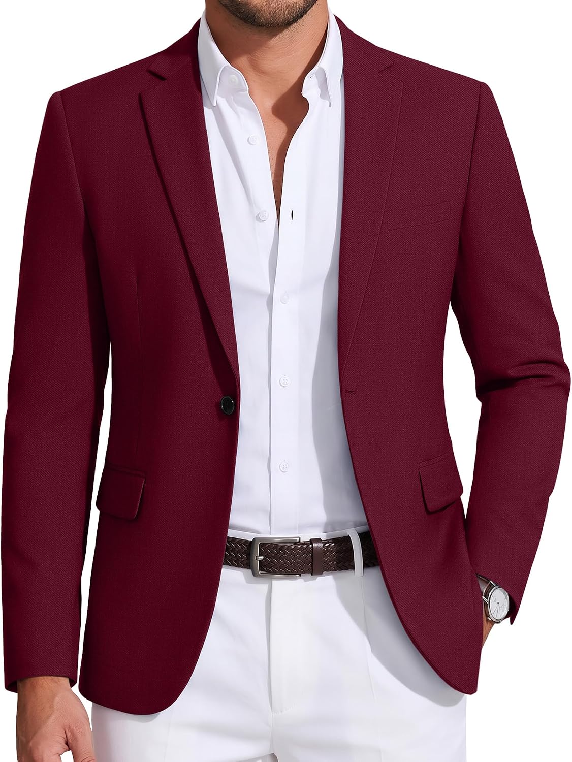 Detalle de COOFANDY Men's Sport Coat, Twill