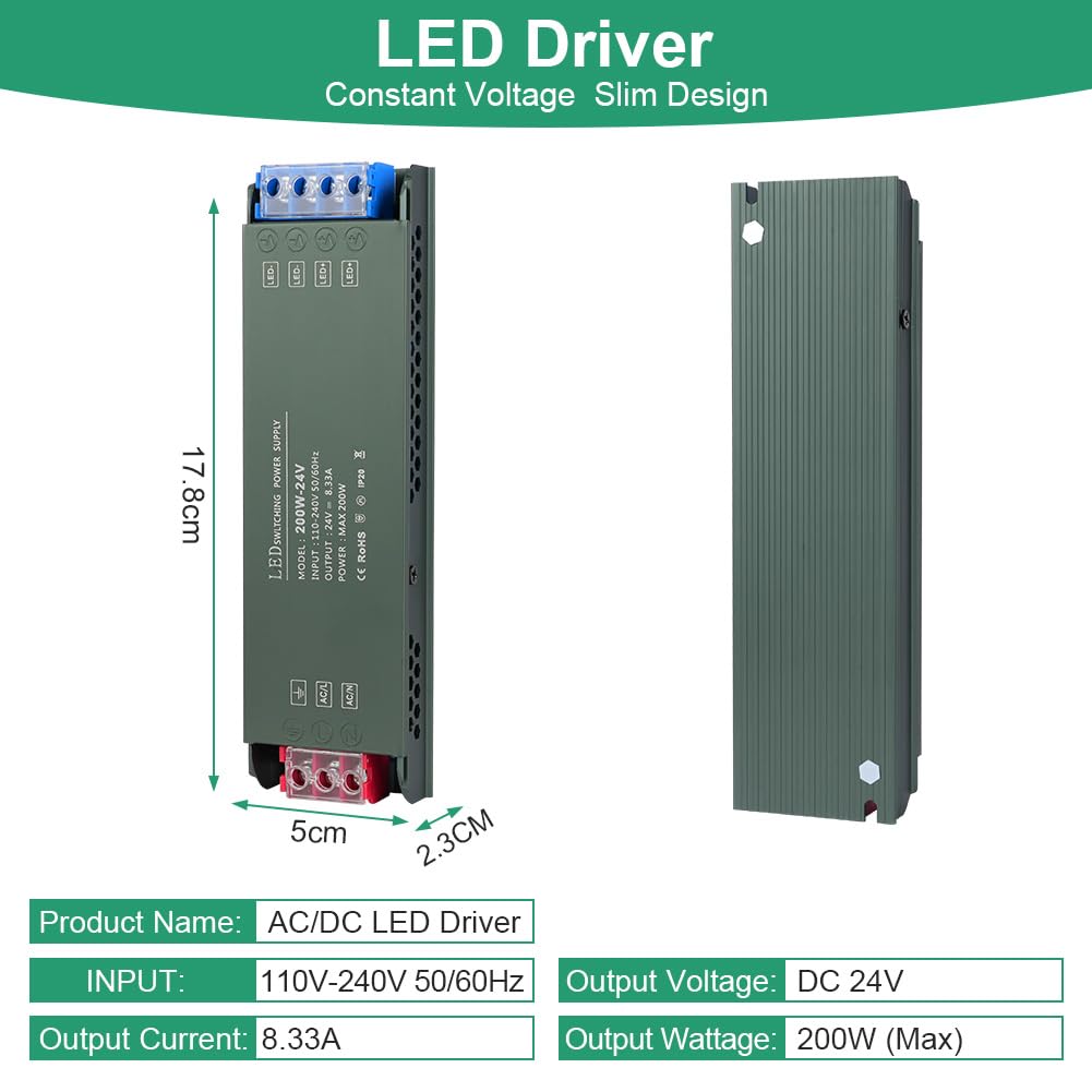 Thumbnail 1 de URAQT Trasformatore 24V 200W per LED