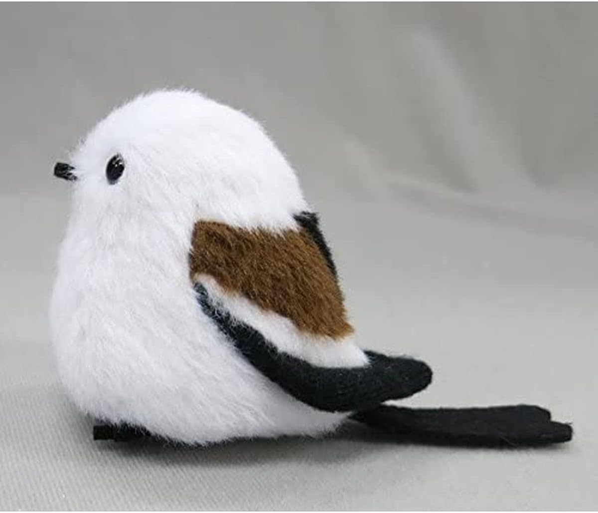 Detalle de セキグチ 802289 日本の動物 シマエナガ ぬいぐるみマスコット ポリエステル製