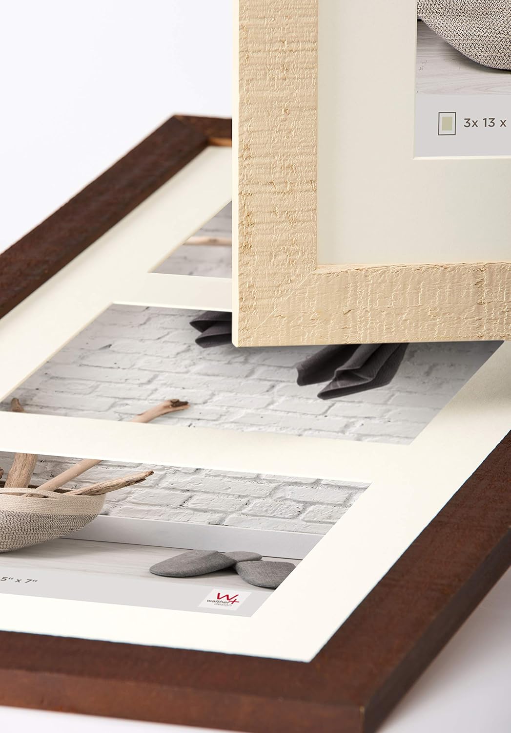 Thumbnail 2 de Walther Design cadre photo Home en noyer avec passe-partout pour 5 photos 10 x 15 cm (HO515N)