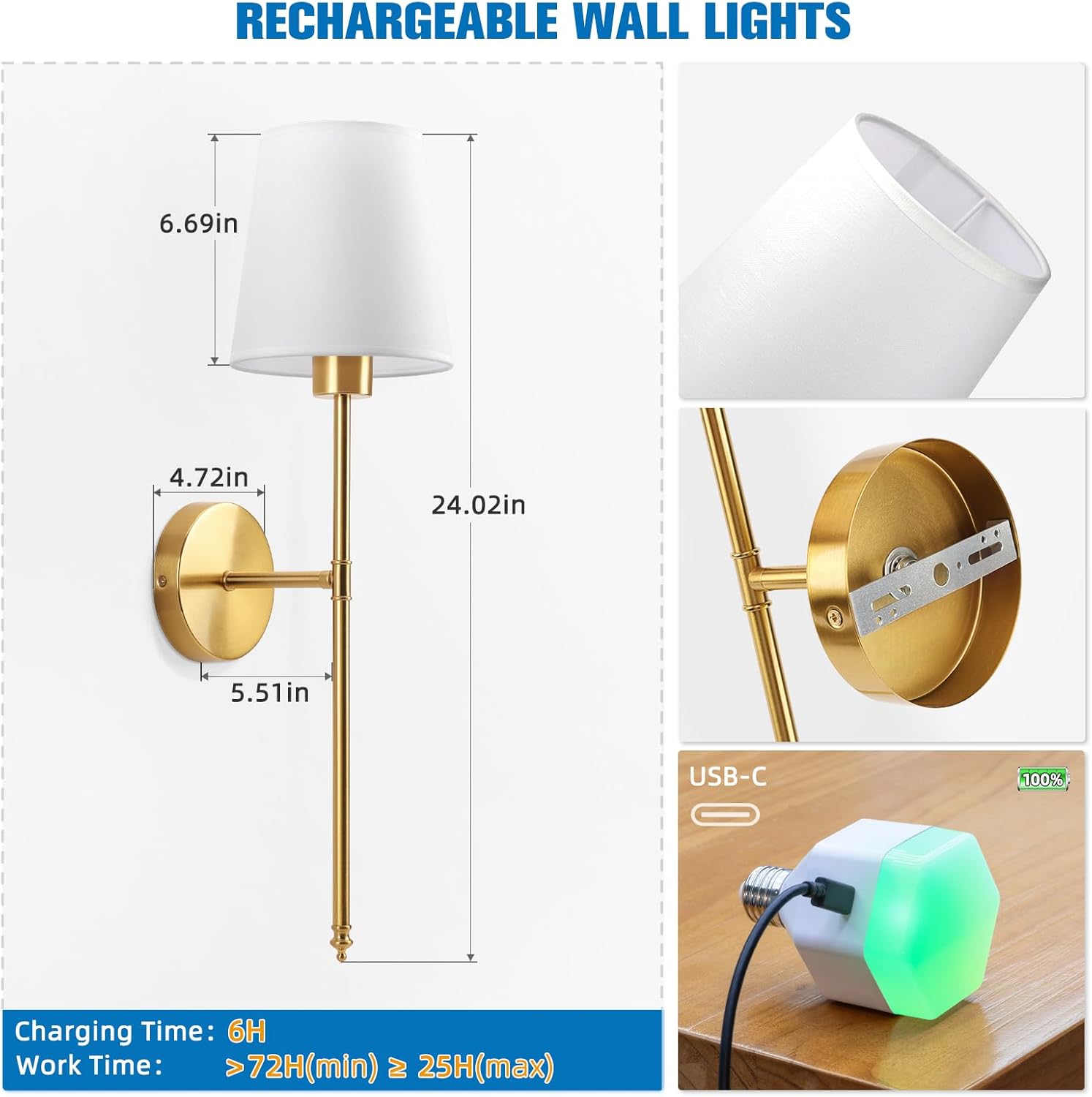 Thumbnail 6 de NIORSUN Wall Sconce 5200mAh