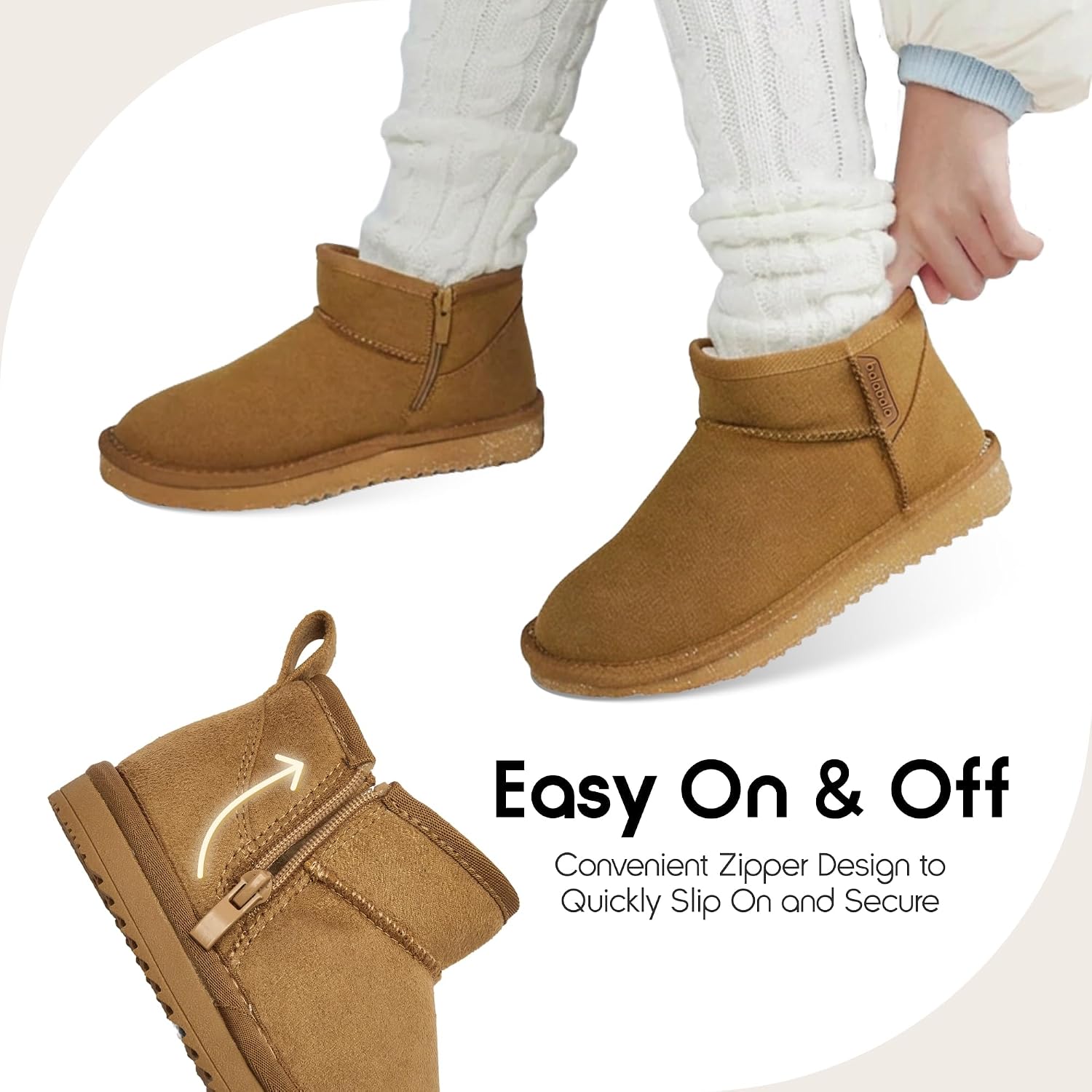 Thumbnail 5 de Balabala Kids' Snow Boots, Suede
