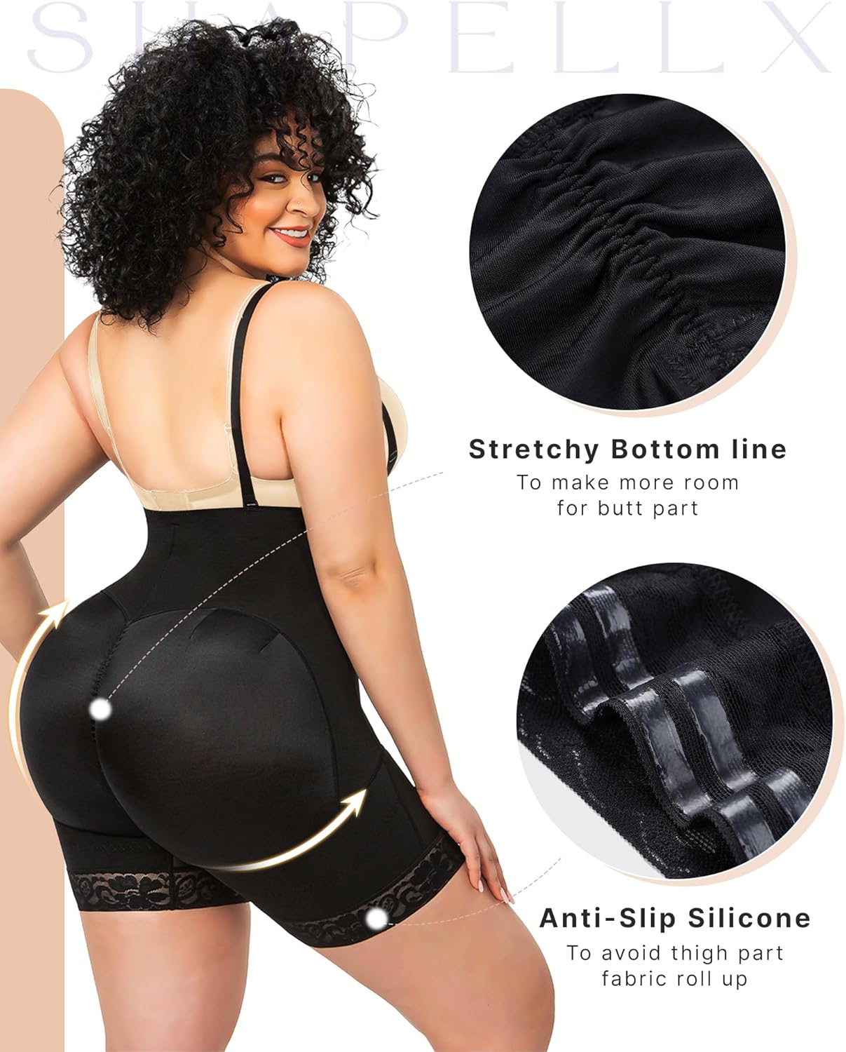 Thumbnail 3 de SHAPELLX Tummy Control Bodysuit for Women