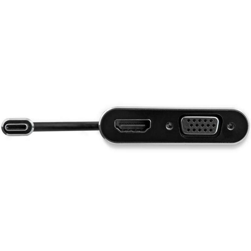 Detalle 2 de Startech Adaptador Gráfico USB-C a VGA/HDMI Gris Espacial