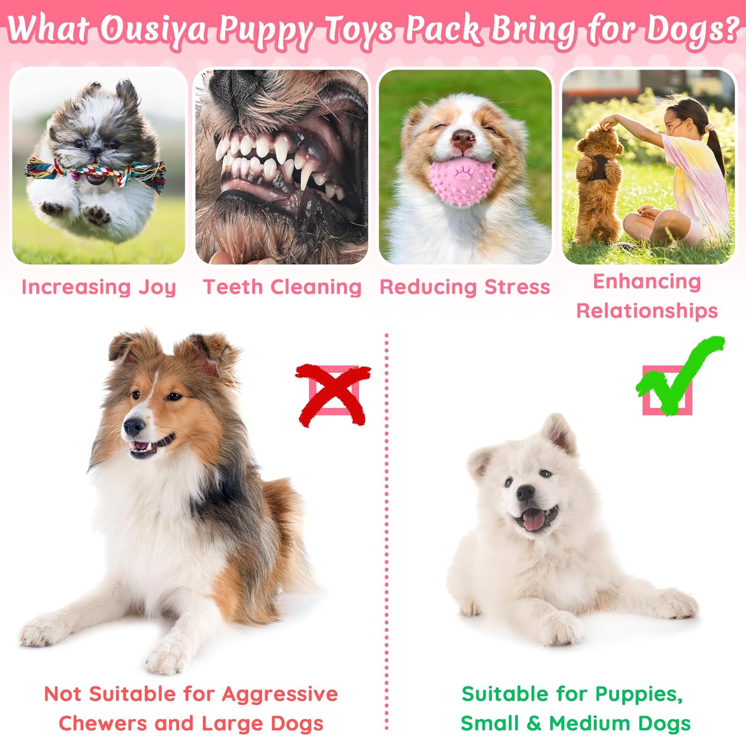 Thumbnail 2 de 12 Pack Ousiya puppy toys set
